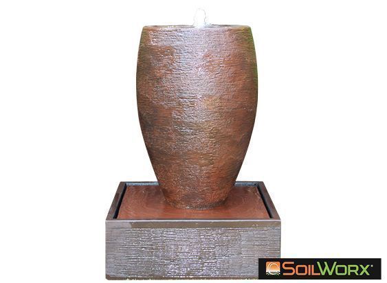 Cigar Solar Fountain - Rust